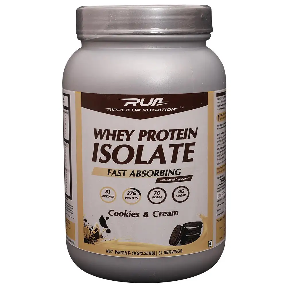 Ripped Up Nutrition Whey Protein Isolate,  2.2 lb  Cookies & Cream