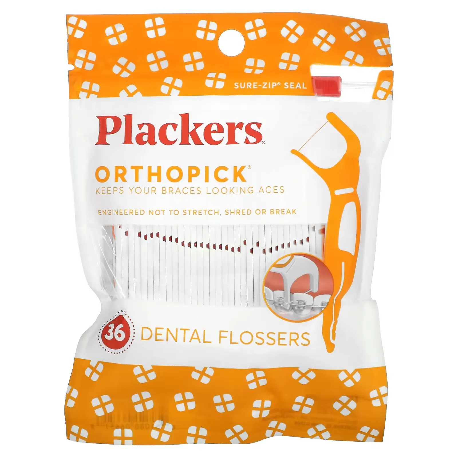 Orthopick, Dental Flossers, 36 Count