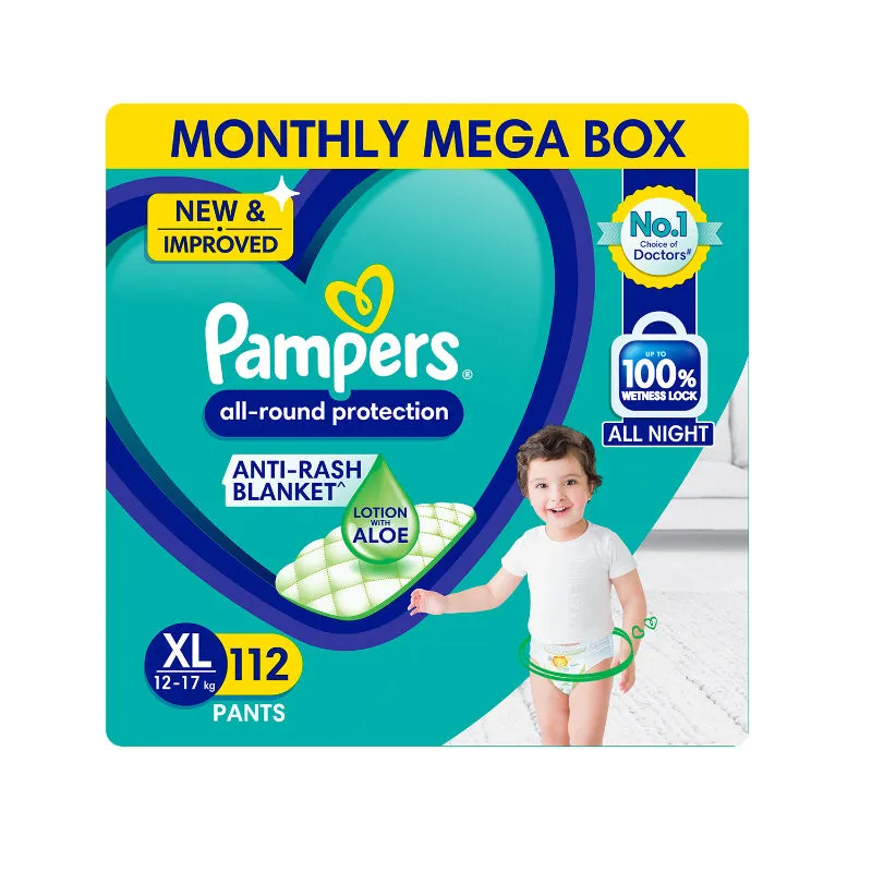 Pampers New Diaper Pants Super Value Box XL - 112 Pack