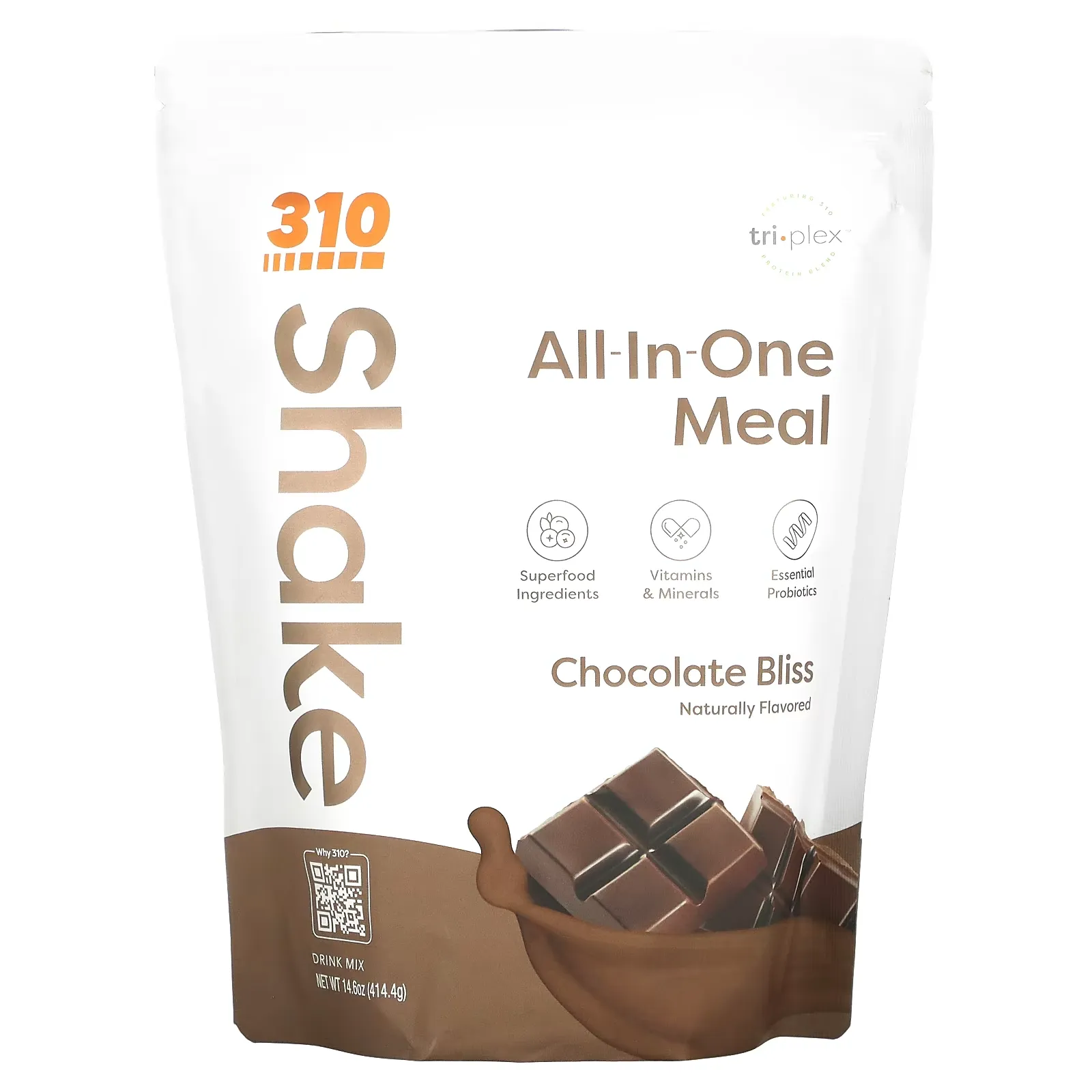 All-In-One Meal Shake, Chocolate Bliss, 14.6 oz (414.4 g)