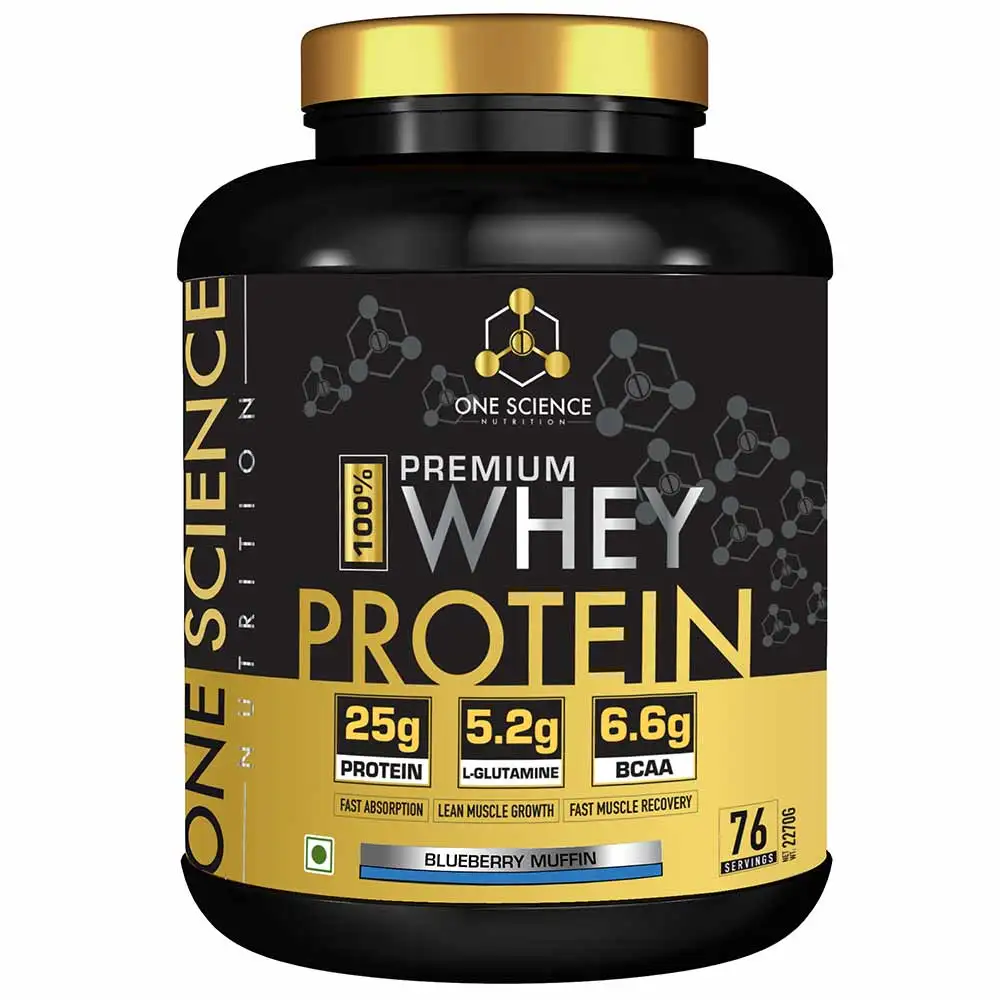 One Science 100% Premium Whey Protein,  5 lb  Blueberry Muffin