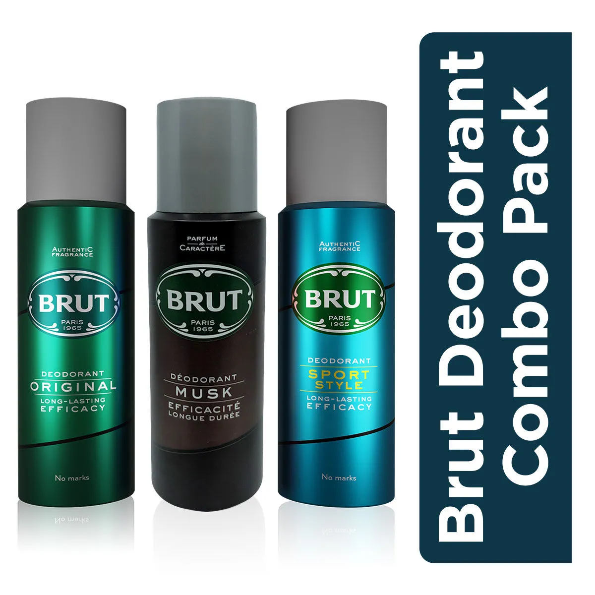 Brut Deodorant Combo - Original + Musk + Sport Style