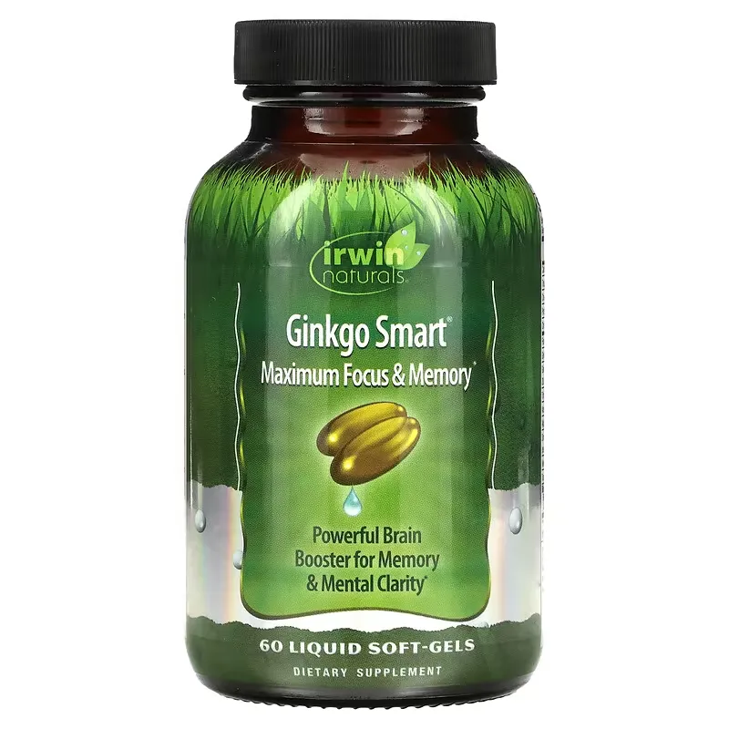 Ginkgo Smart, Maximum Focus & Memory, 60 Liquid Soft-Gels