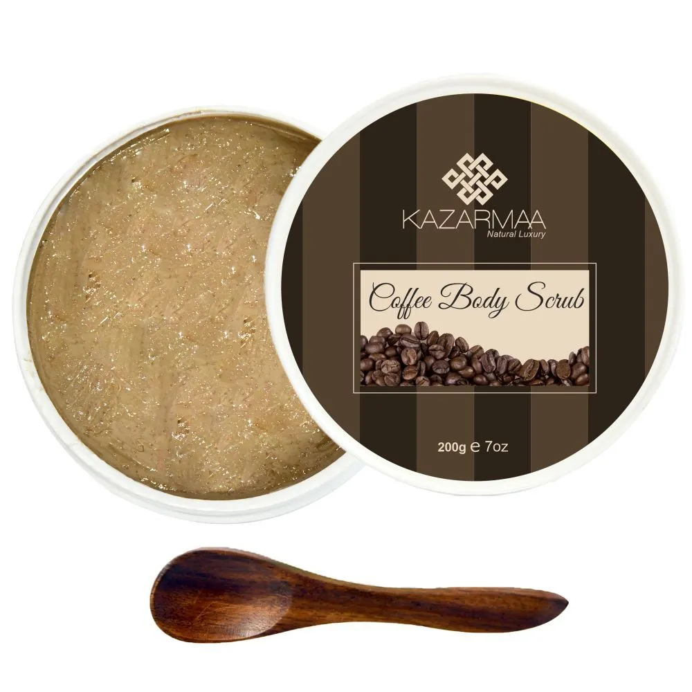 Kazarmaa Anti-cellulite Coffee Body Scrub With Shea Butter- Removes Tan And Dead Skin