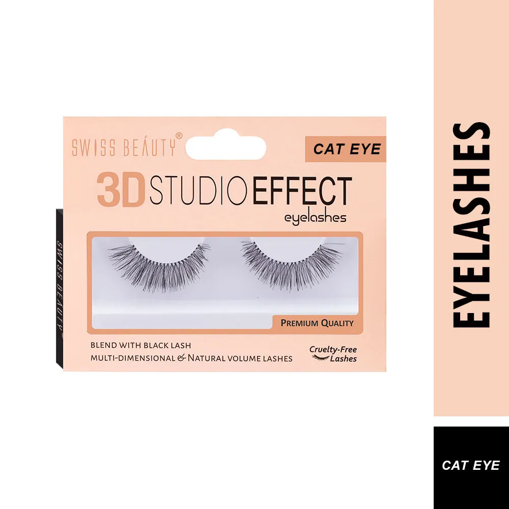 Swiss Beauty 3d Studio Effect Eyelashes - Cat Eye