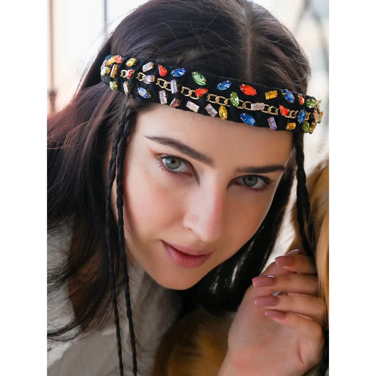 Odette Heart Out Loud Multicolor Hair Band