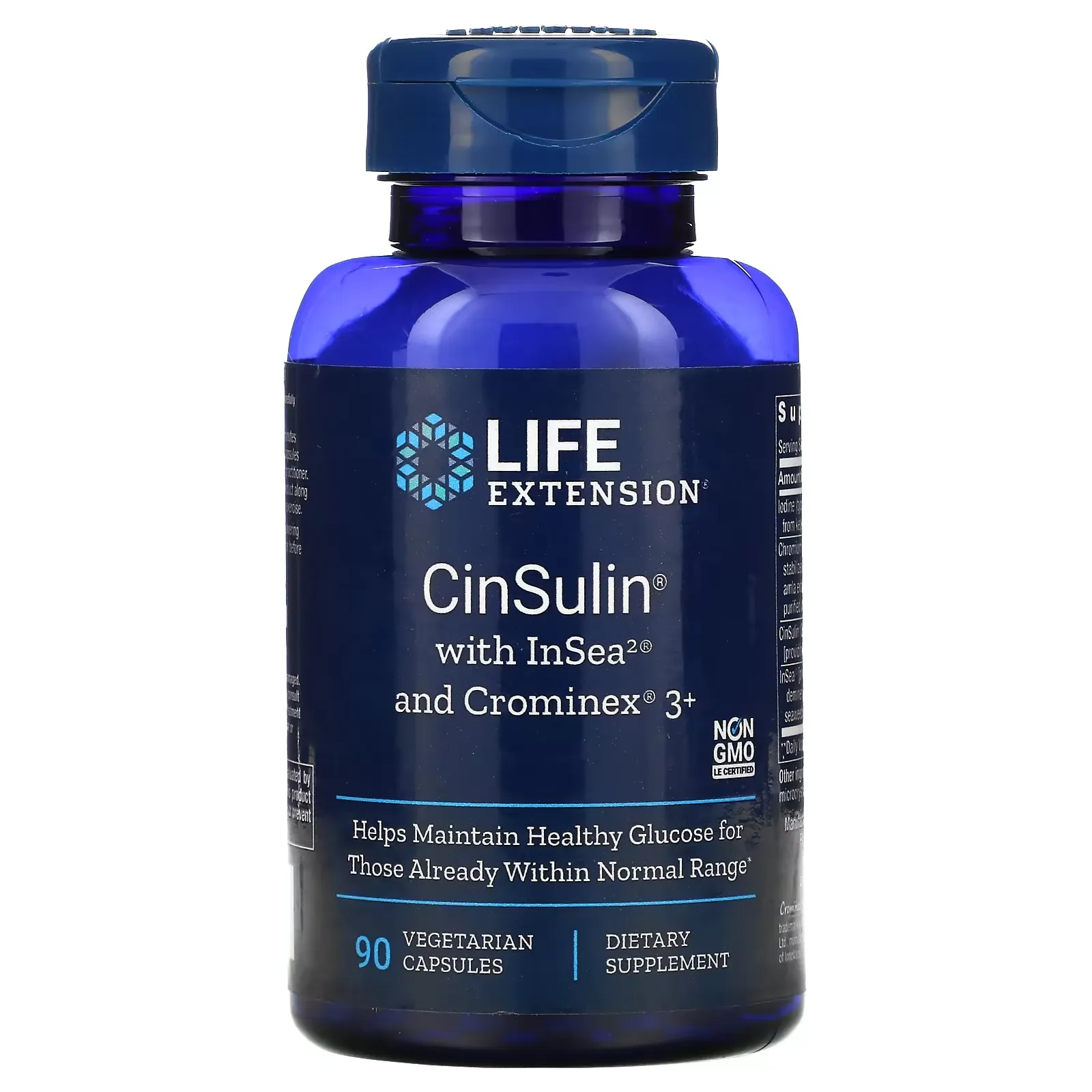 CinSulin with InSea2 and Crominex 3+, 90 Vegetarian Capsules