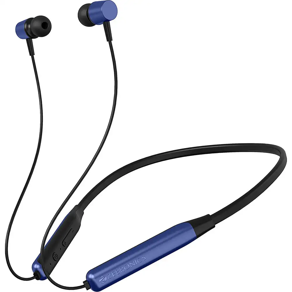 Zebronics Zeb-Evolve Wireless Neckband Earphone,  Blue