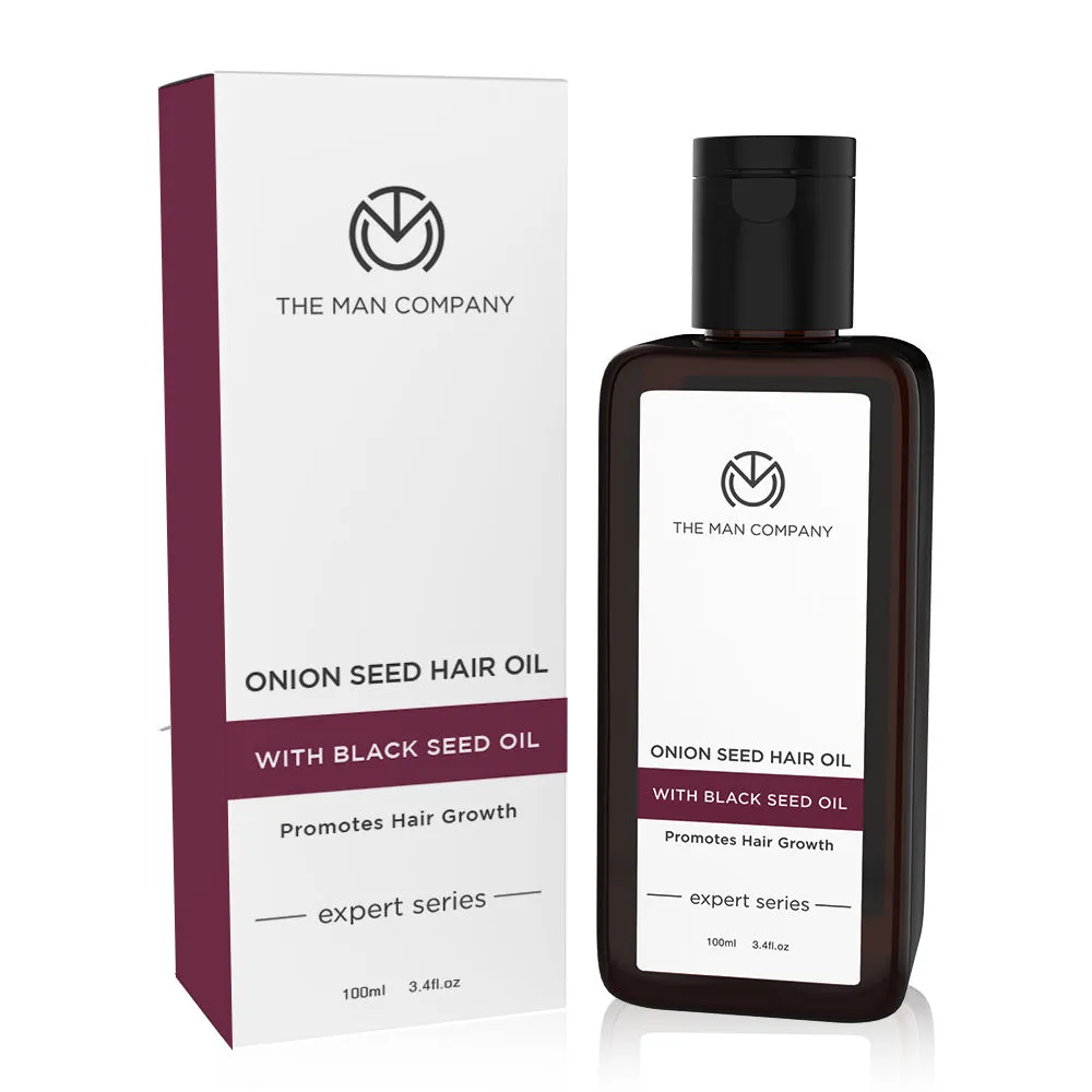 The Man Company Onion Seed Hair Oil With 10 Essential Oils For Hair Growth & Hair Fall Control