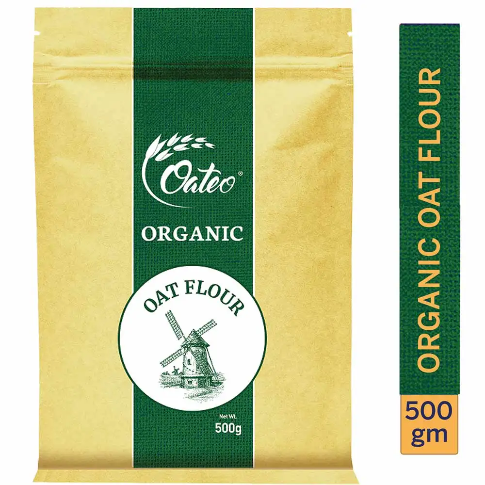 Oateo Organic Oat Flour,  500 g  Unflavoured