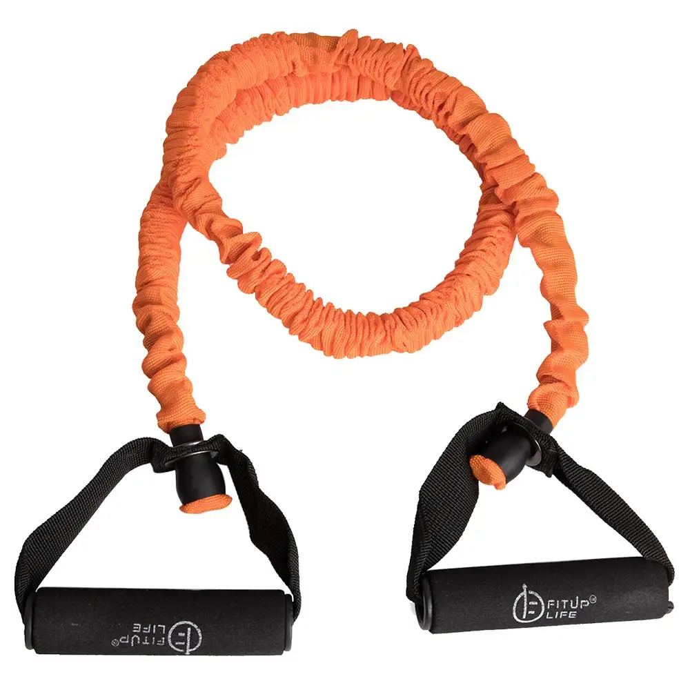 Fitup Life Toning and Resistance Tube with Cover,  Orange  Heavy