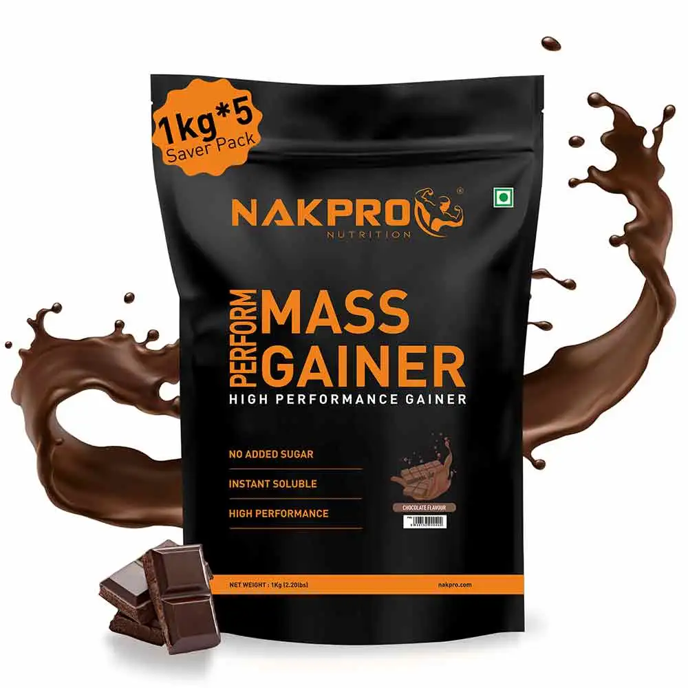 Nakpro Perform Mass Gainer,  2.2 lb  Chocolate (Pack of 5)