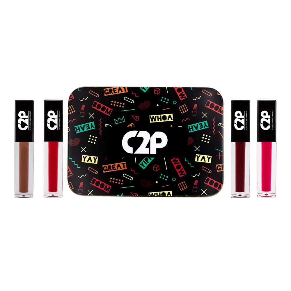 C2P Pro Epic Matte Lipink Set of 4