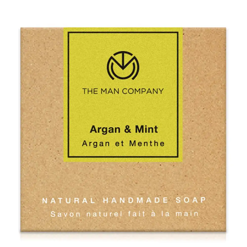 The Man Company Argan & Mint Soap,  125 g  for All Types of Skin