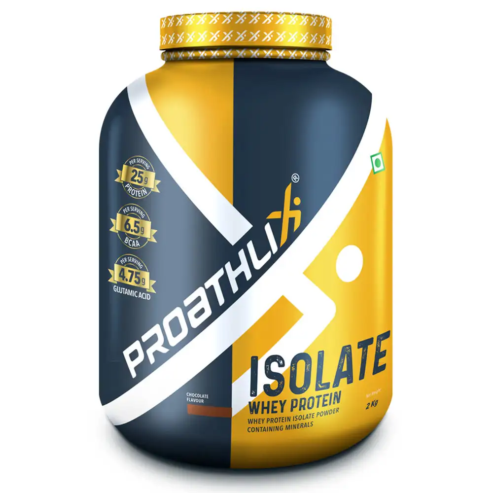 Proathlix Whey Isolate Protein Powder with Digestive Enzyme,  4.4 lb  Chocolate