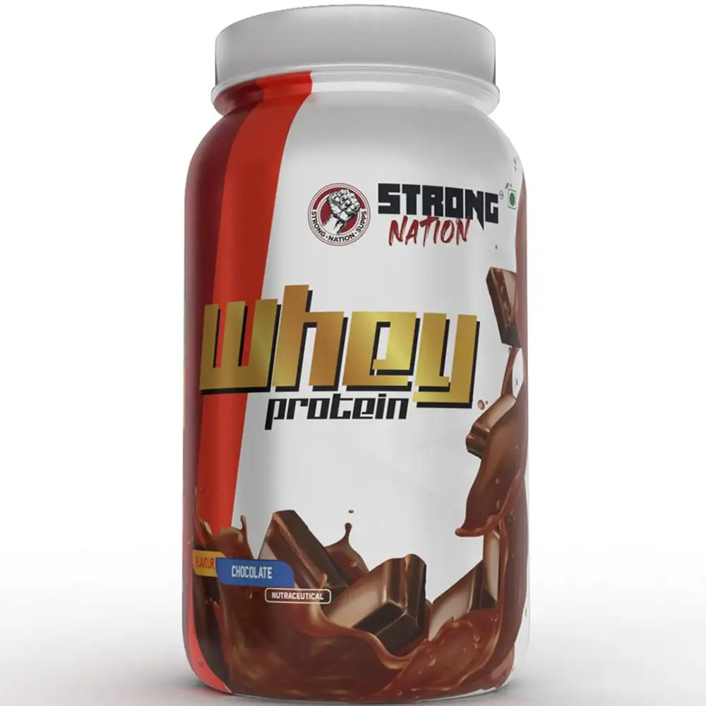 Strong Nation Supps Whey Protein,  2.2 lb  Chocolate