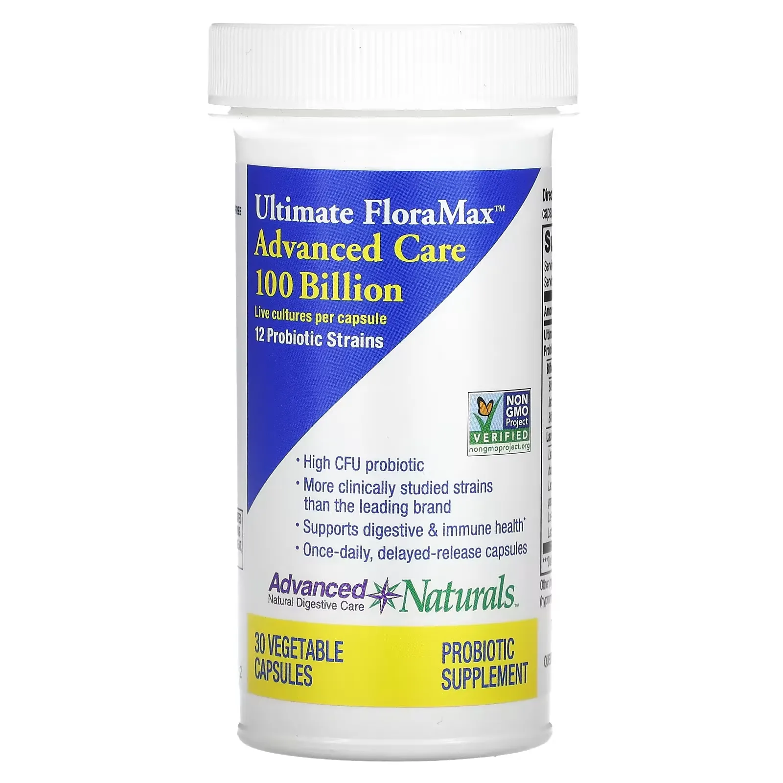 Ultimate FloraMax, Advanced Care, 100 Billion, 30 Vegetable Capsules