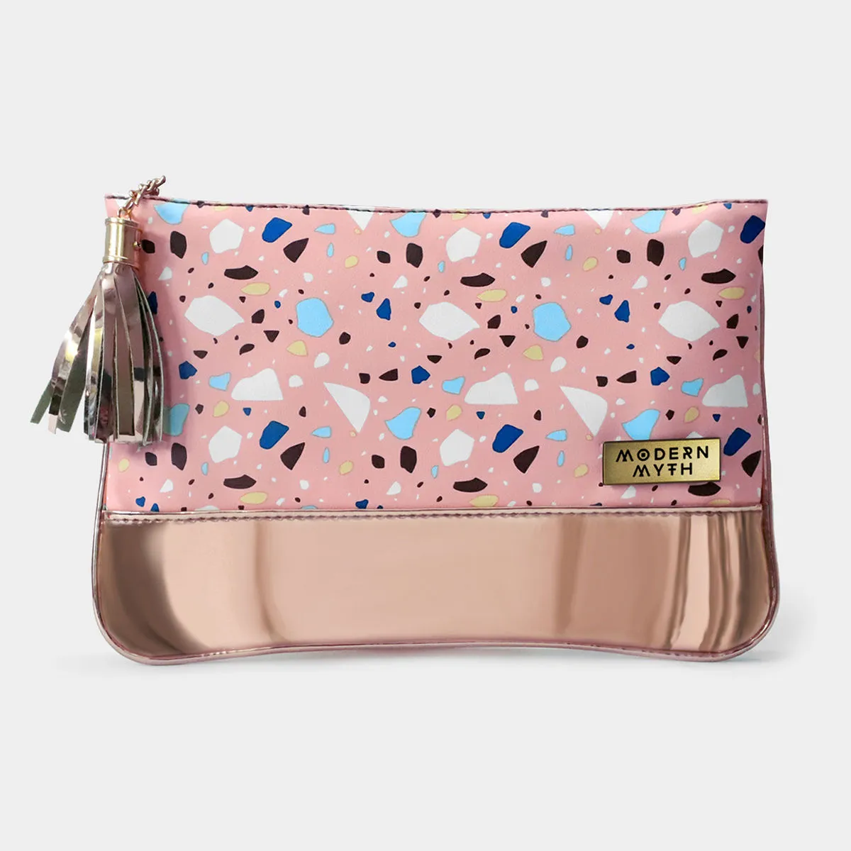 Modern Myth Pink Cookie Printed Rosegold Carry-All Pouch