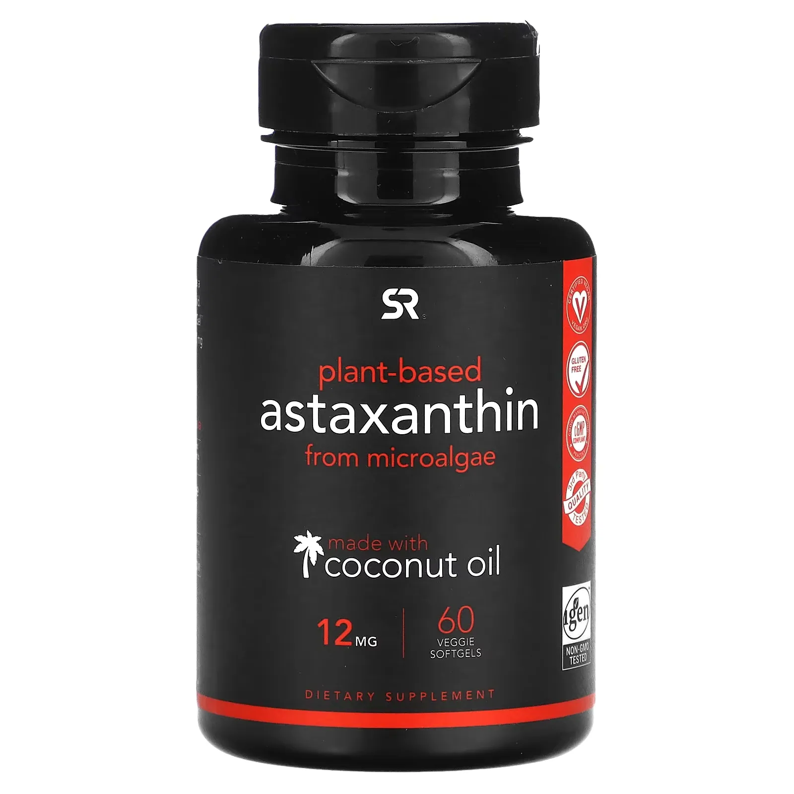 Astaxanthin, 12 mg, 60 Veggie Softgels