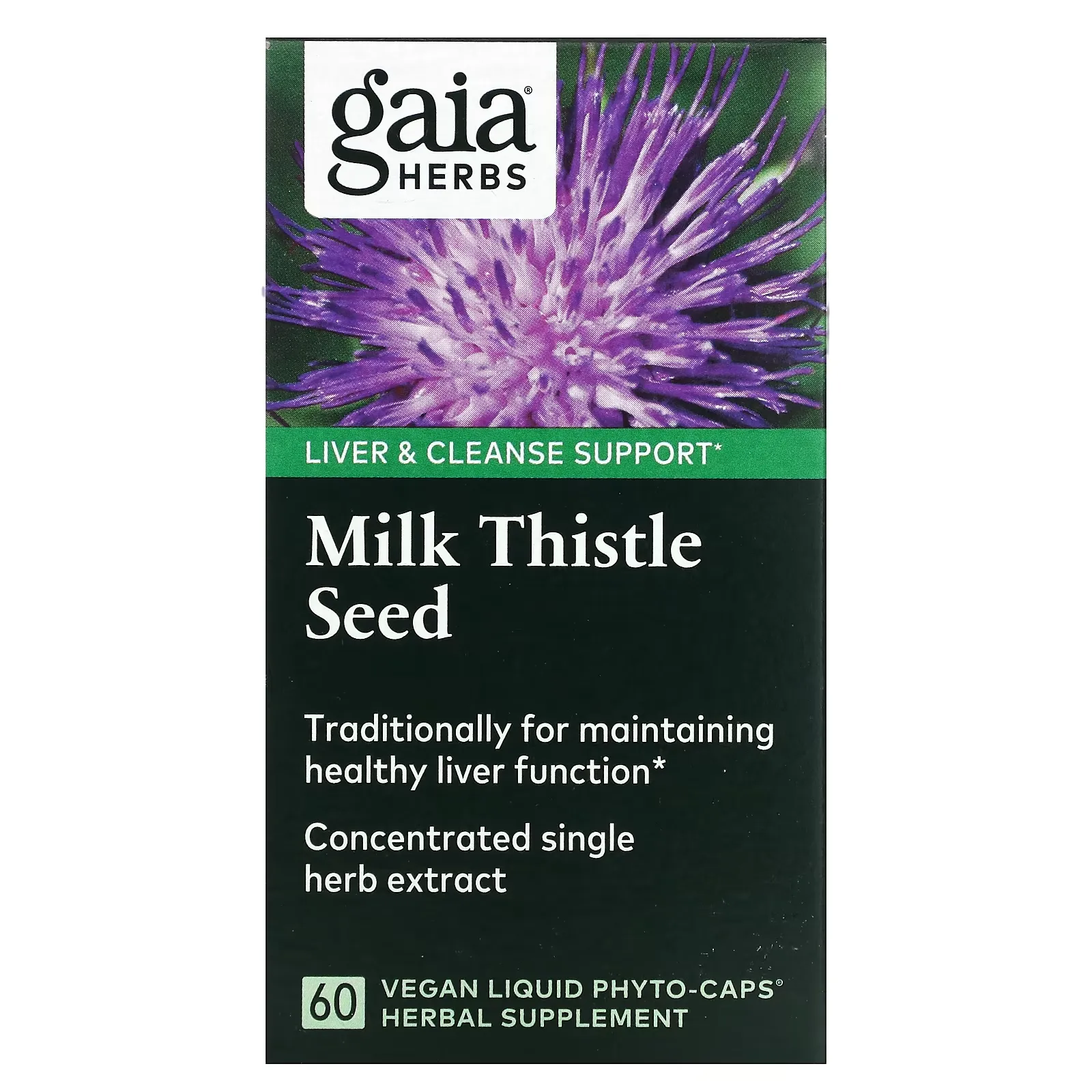 Milk Thistle Seed, 60 Vegan Liquid Phyto-Caps