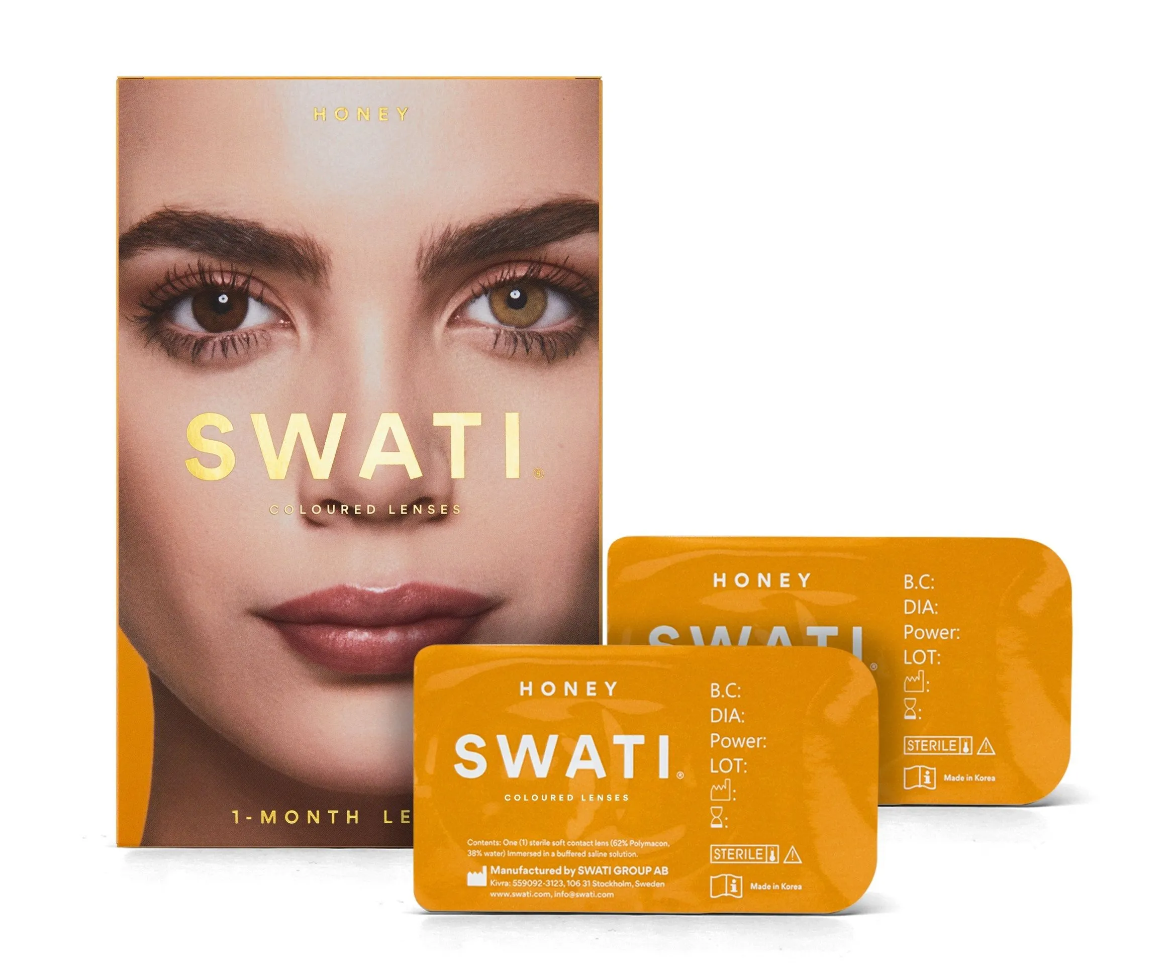 Swati Cosmetics Coloured Lenses Honey Power - 4.75