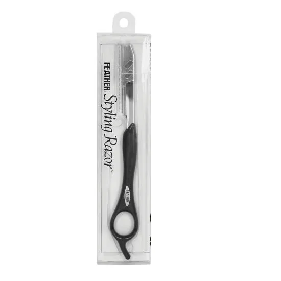 Feather Original Black Styling Haircutting Razor