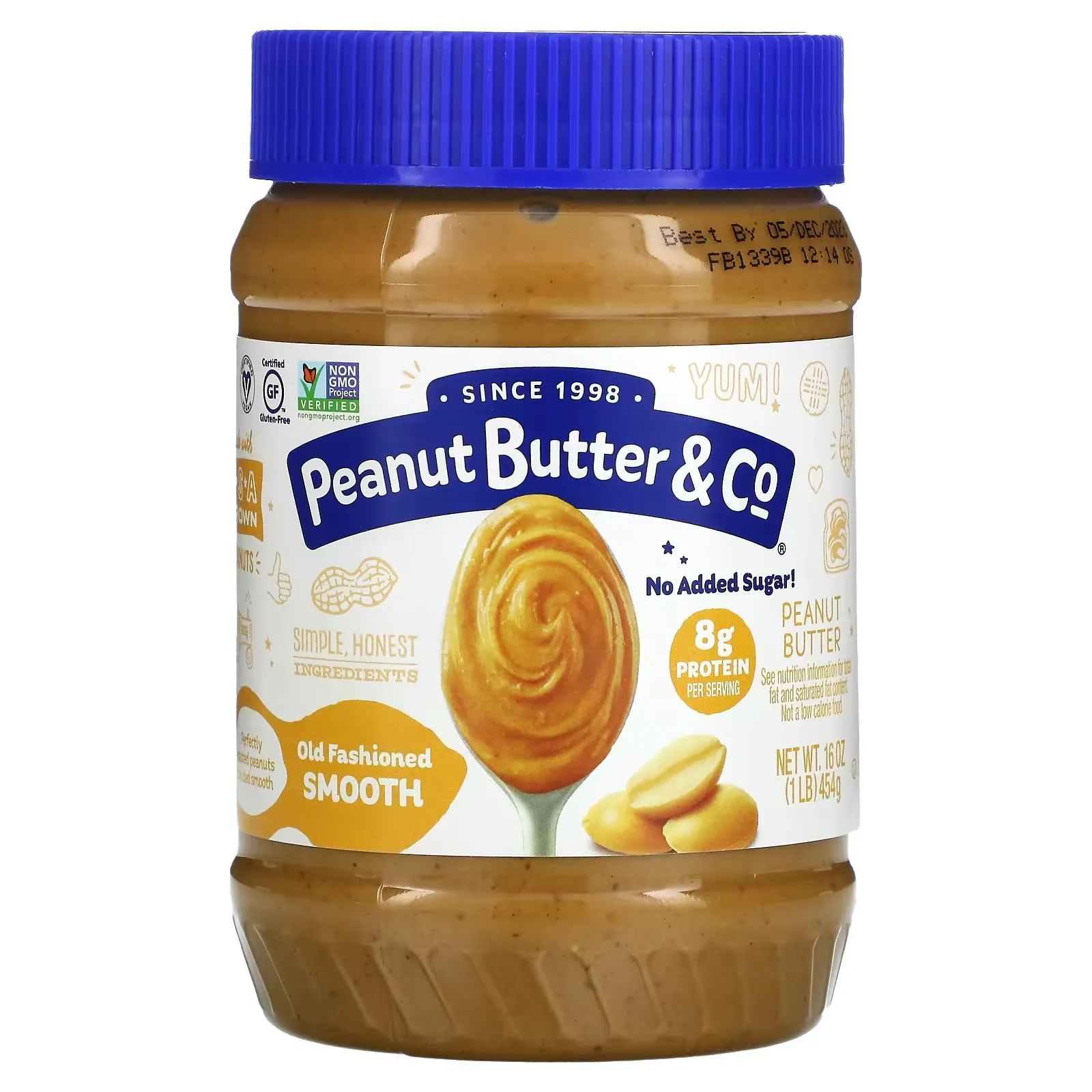 Old Fashioned Smooth, Peanut Butter, 16 oz (454 g)