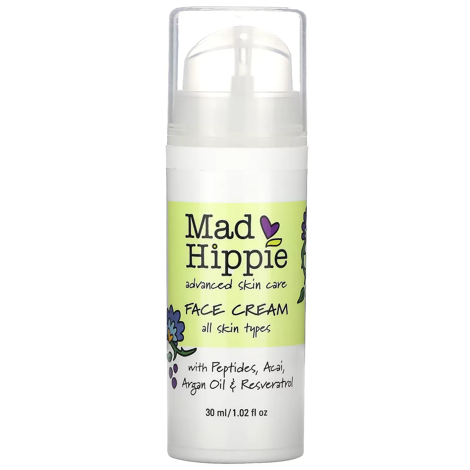 Face Cream, 15 Actives, 1.0 fl oz (30 ml)