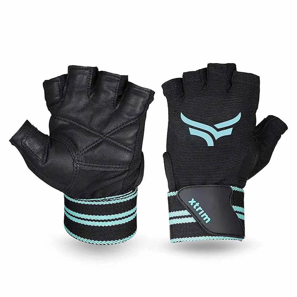 Love4ride Macho X Leather Gym Gloves,  Black  M