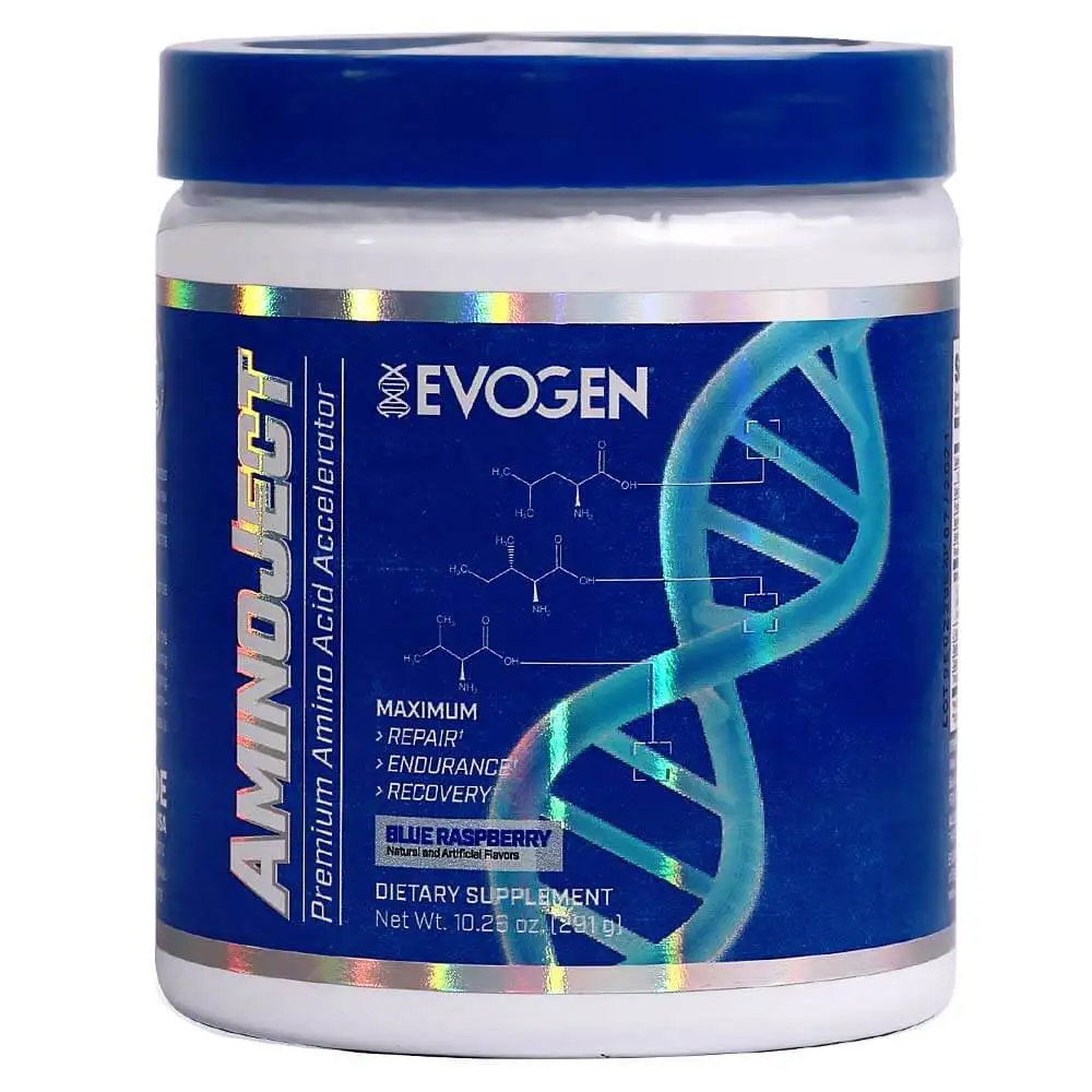 Evogen Aminoject BCAA,  0.64 lb  30 Servings  Blue Raspberry