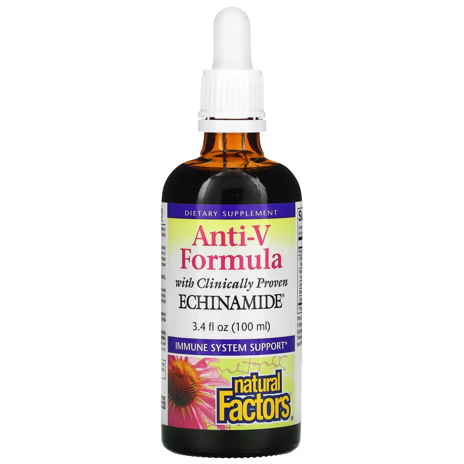 Anti-V Formula, with Clinically Proven Echinamide, 3.4 fl oz (100 ml)