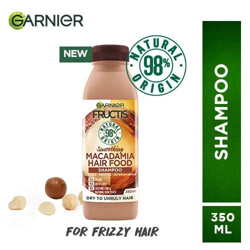 Garnier Fructis Hair Food - Smoothing Macadamia Shampoo For Dry Unruly Hair