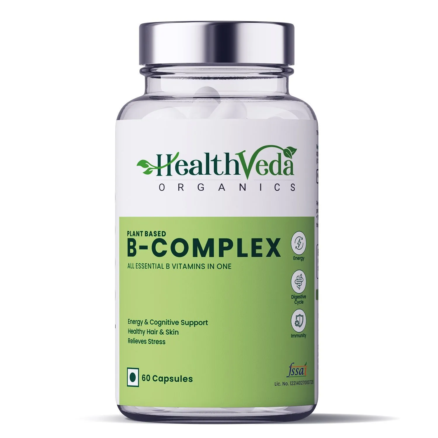 Health Veda Organics Plant Based B-Complex Capsules