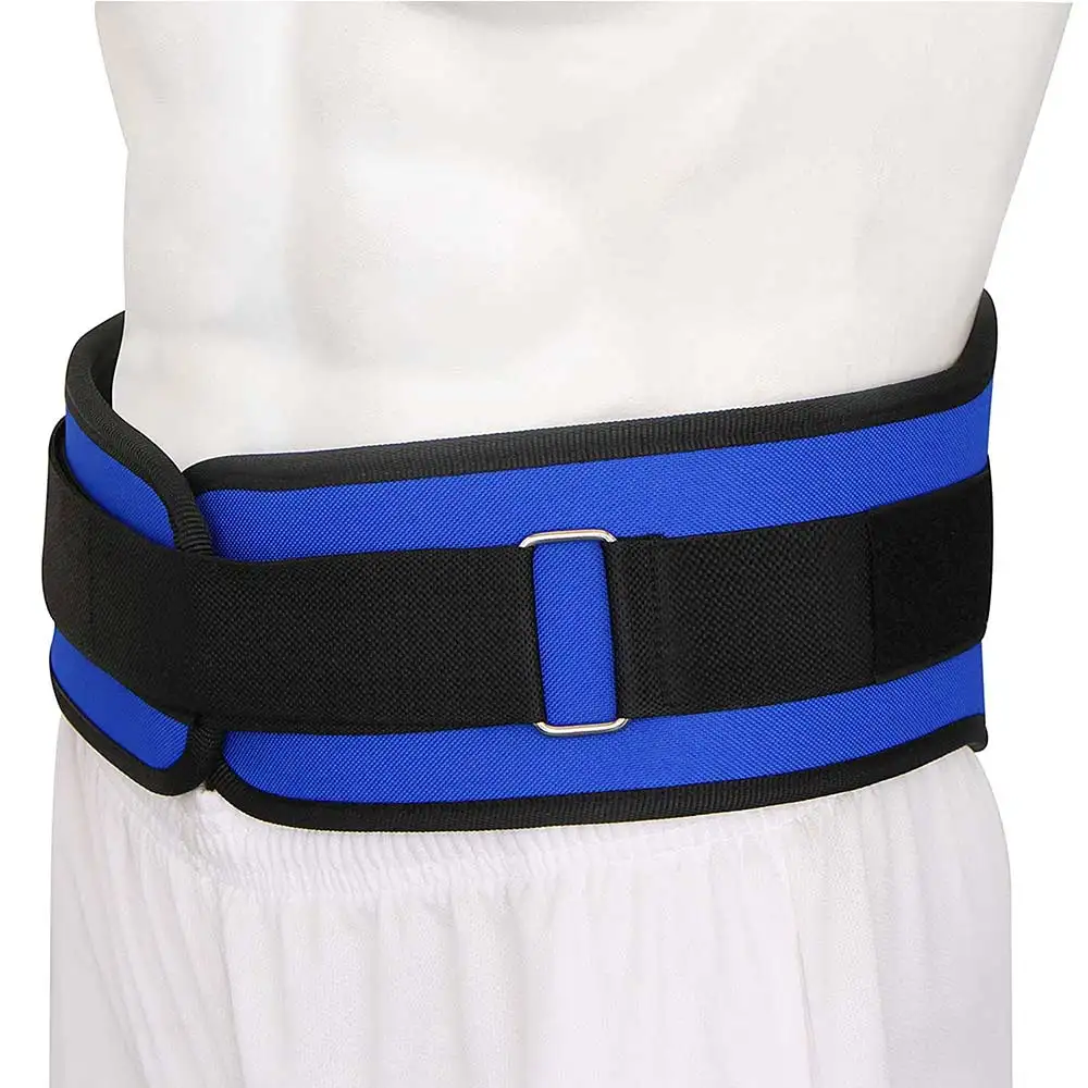 Strauss Gym Belt,  Black & Blue  36 Inches