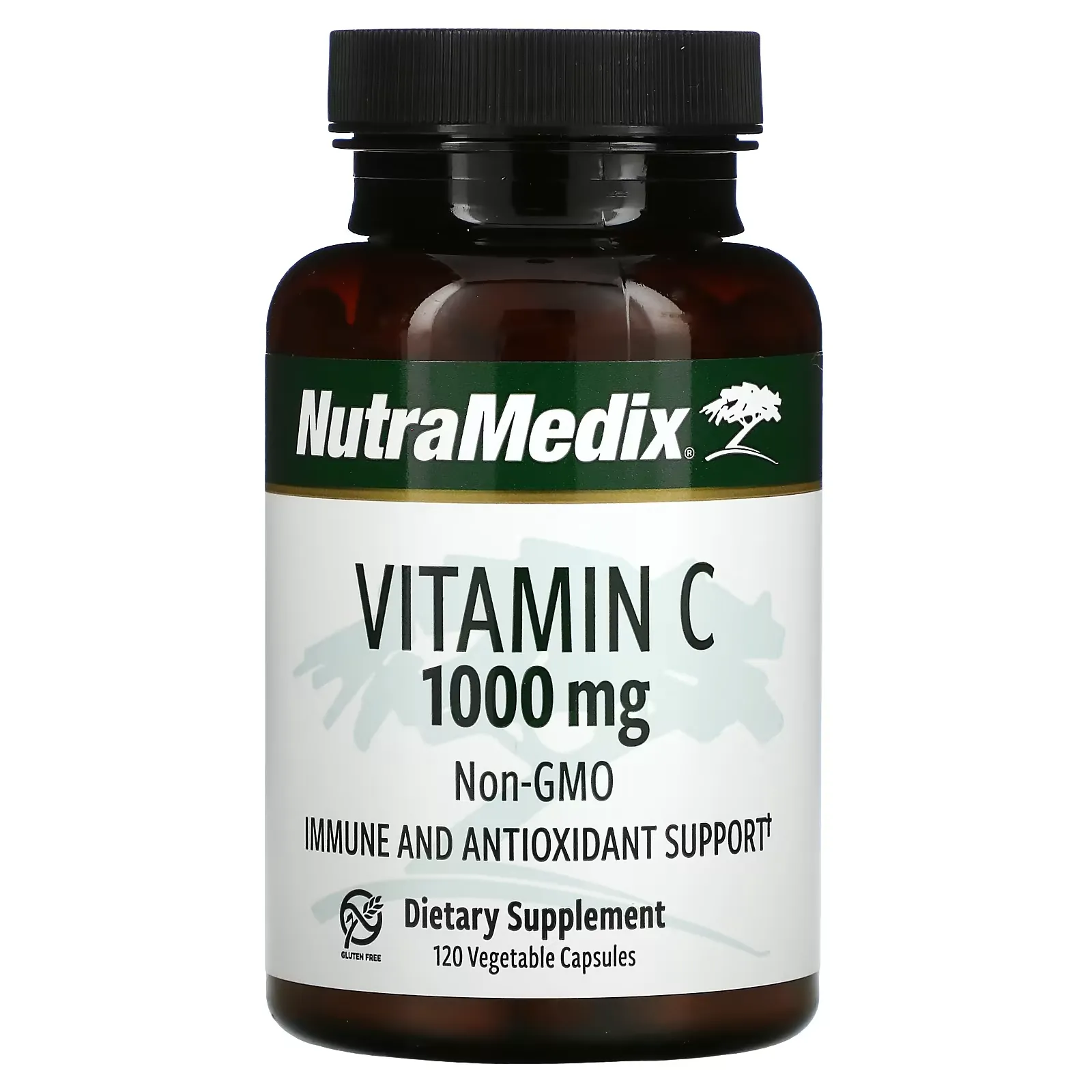 Vitamin C, 1,000 mg, 120 Vegetable Capsules