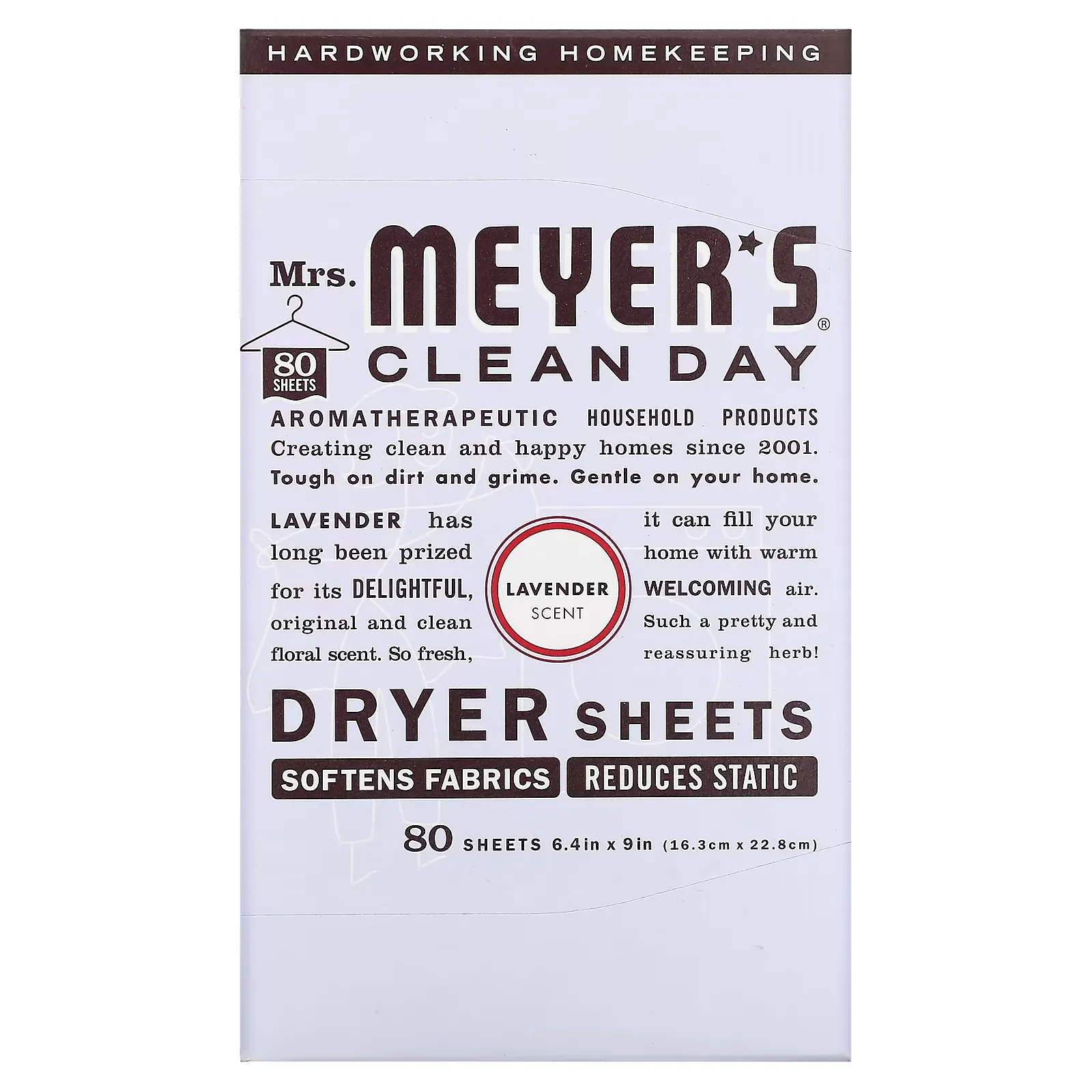 Dryer Sheets, Lavender, 80 Sheets