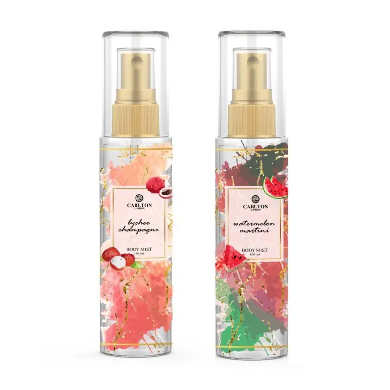 Carlton London Combo Lychee And Watermelon Body Mist - Set Of 2