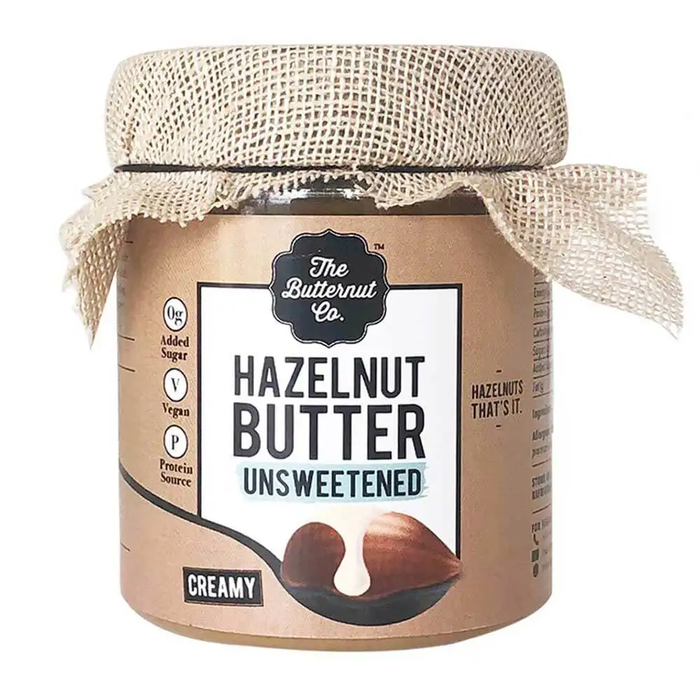 The Butternut Co. Hazelnut Butter Unsweetened,  Creamy  0.2 kg