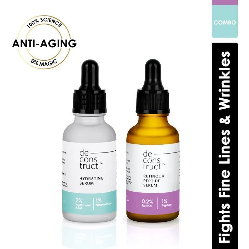 Deconstruct Anti-aging Duo - Hydrating Serum + Retinol & Peptide Serum