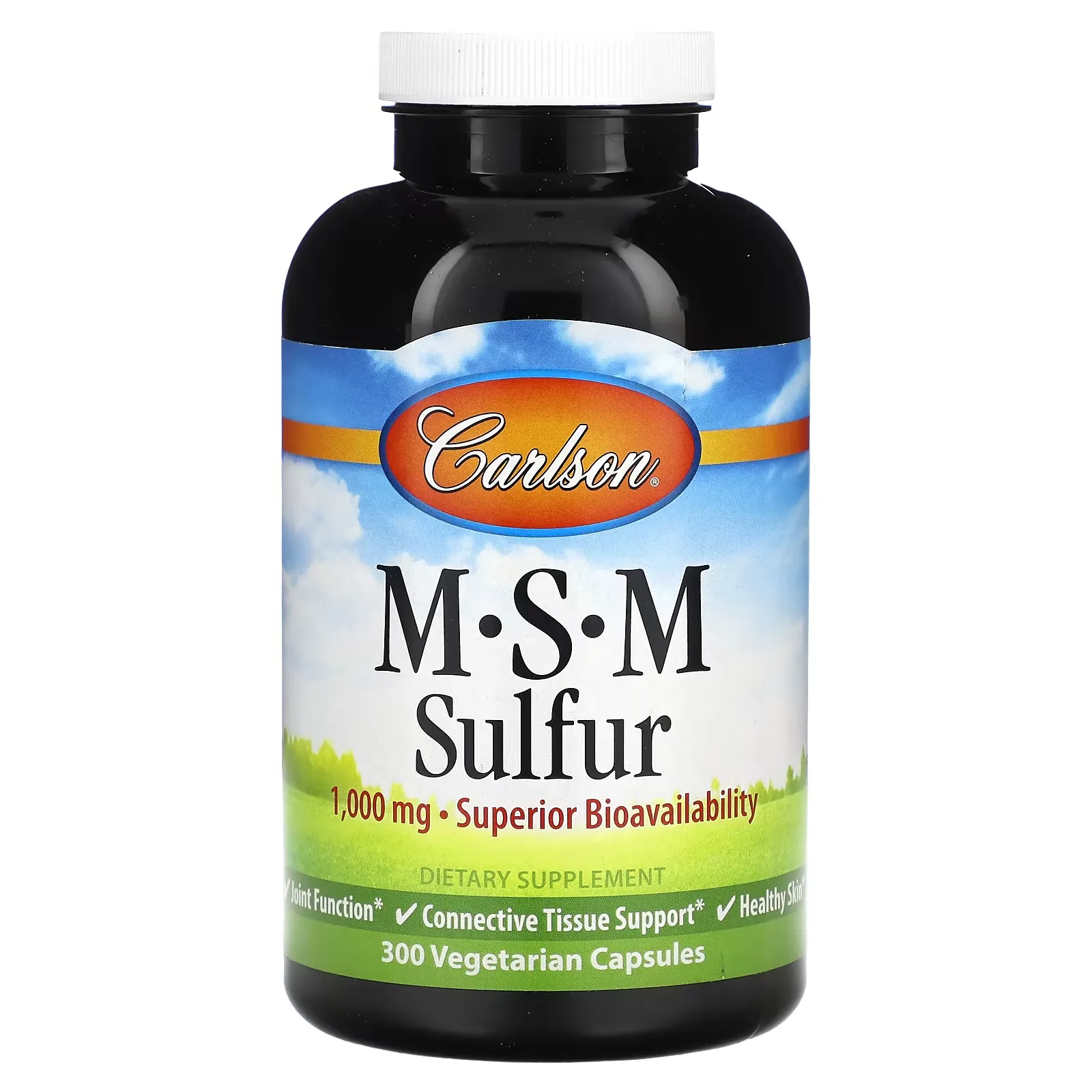 MSM Sulfur, 1,000 mg, 300 Vegetarian Capsules