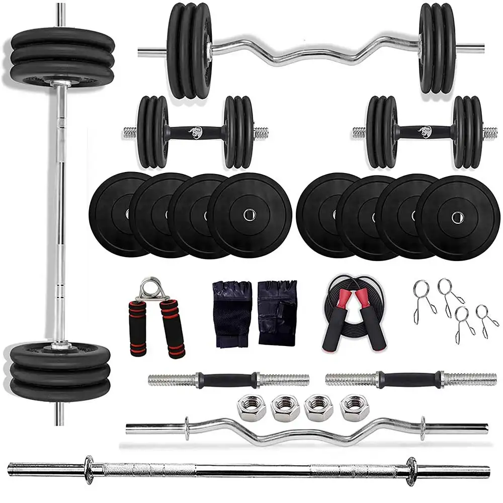 BULLAR 30 kg Rubber Home Gym Set