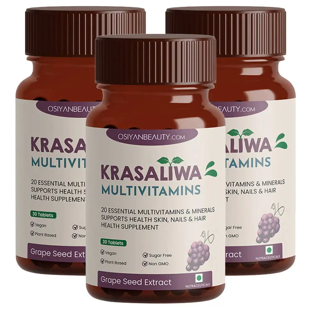 Krasaliwa Multivitamin,  30 tablet(s)  Grape Seed Pack of 3