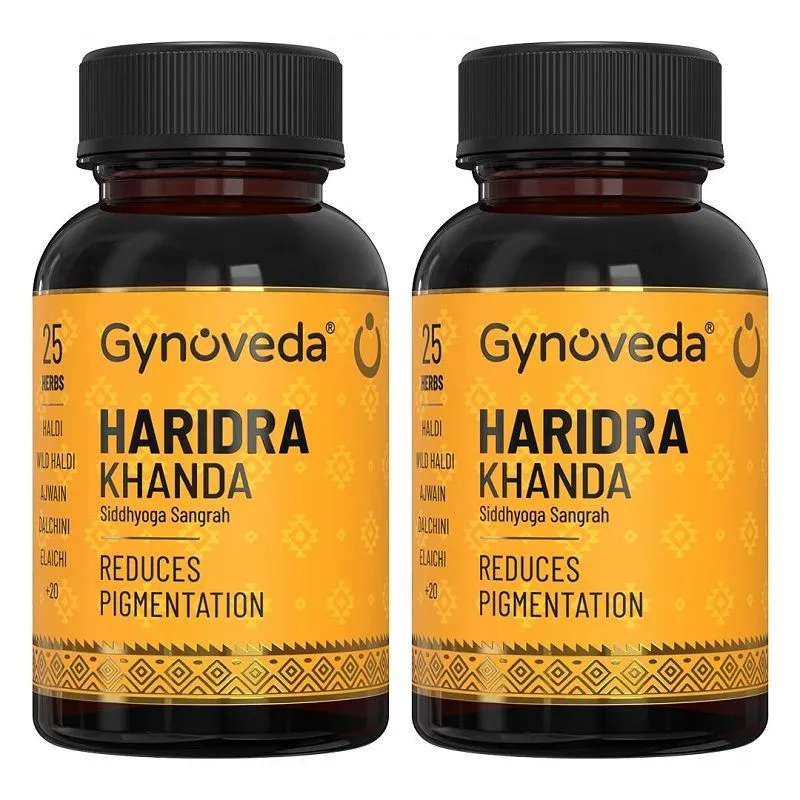 Gynoveda Haridra Khanda Reduces Pigmentation Tablets, Removes Dark Spots, Pack of 2