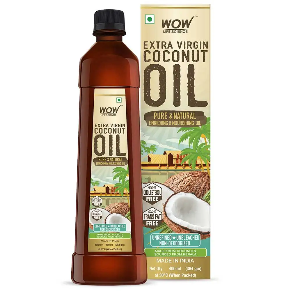 Wow Life Science Extra Virgin Coconut Oil,  400 ml