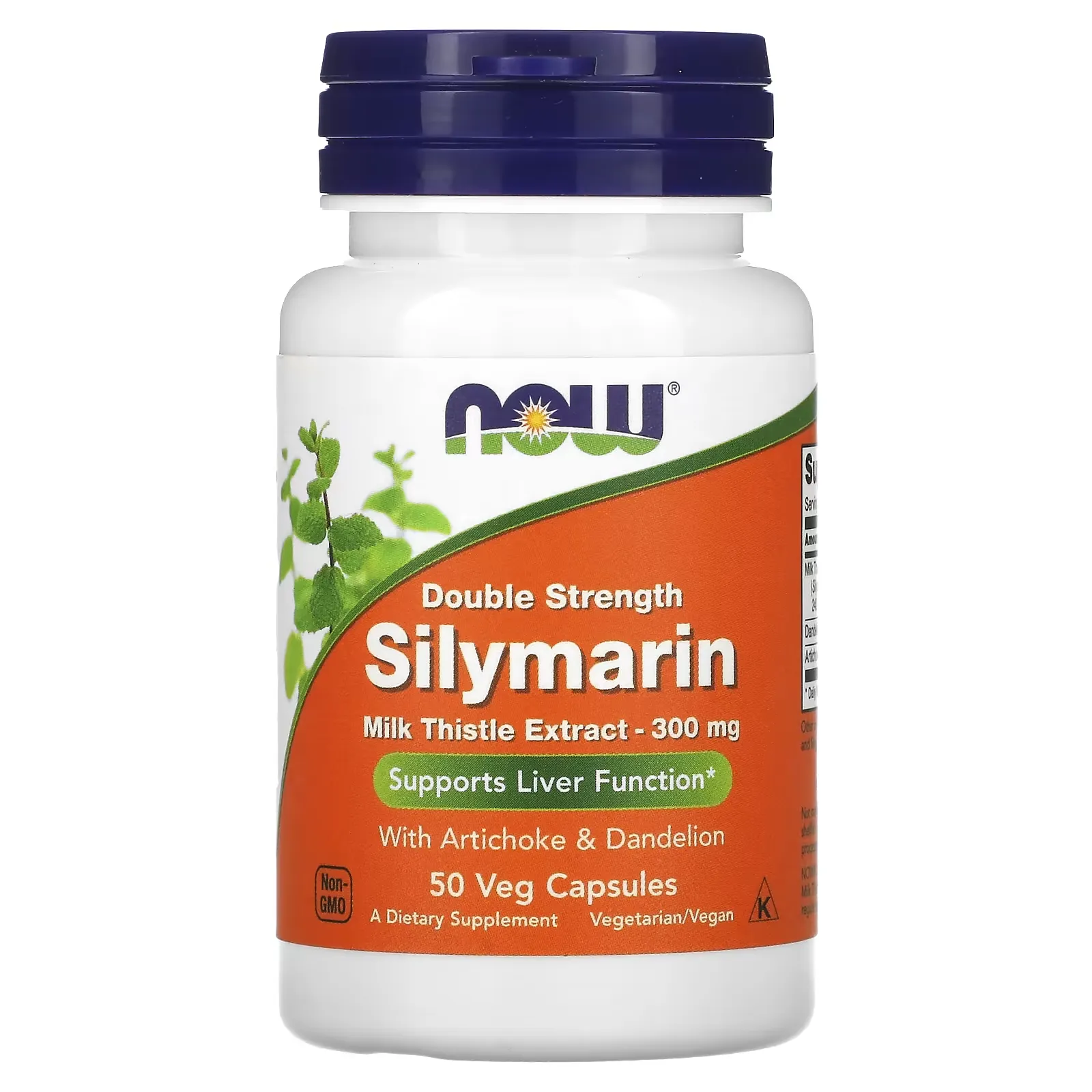 Silymarin, Double Strength, 300 mg, 50 Veg Capsules