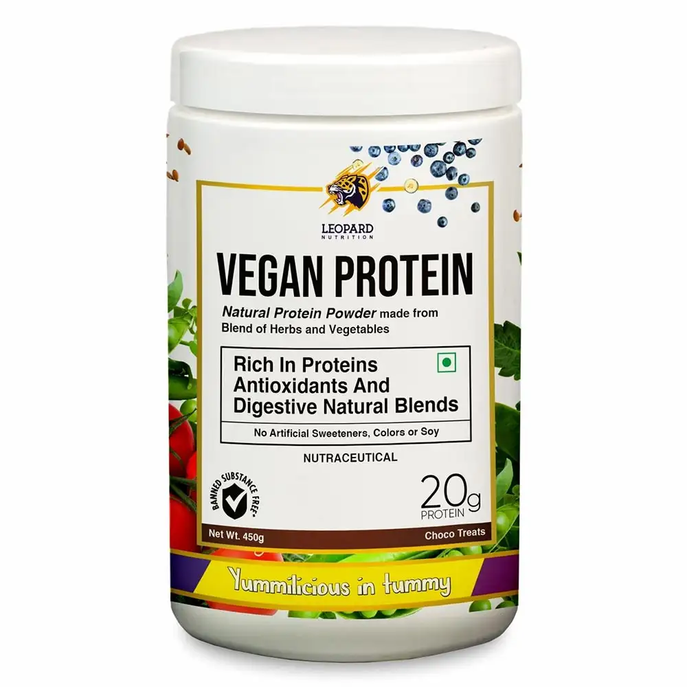 Leopard Nutrition Vegan Protein,  0.99 lb  Choco Treats