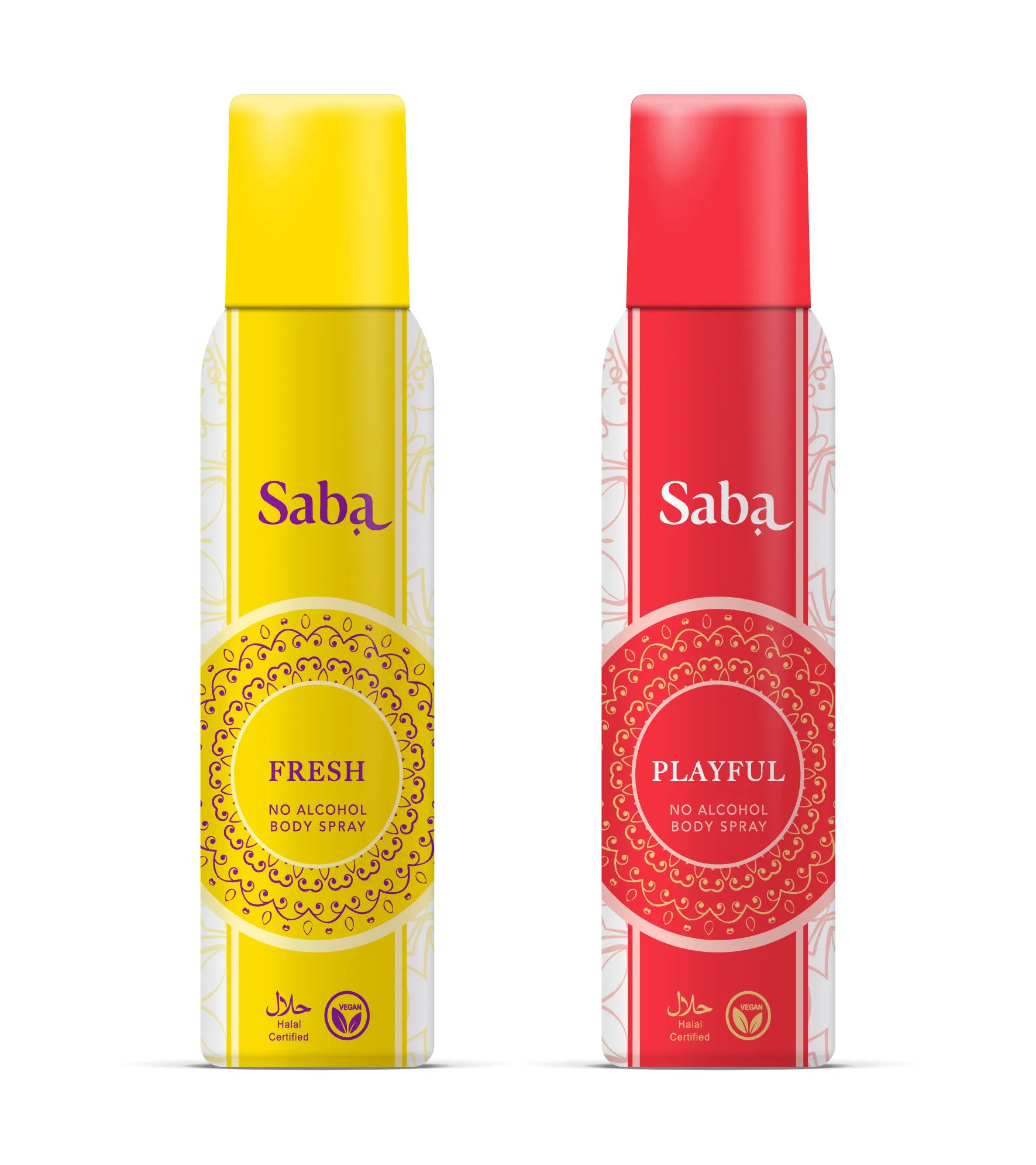 Saba Fresh And Playful Deodorant No Alcohol Body Spray Combo Pack