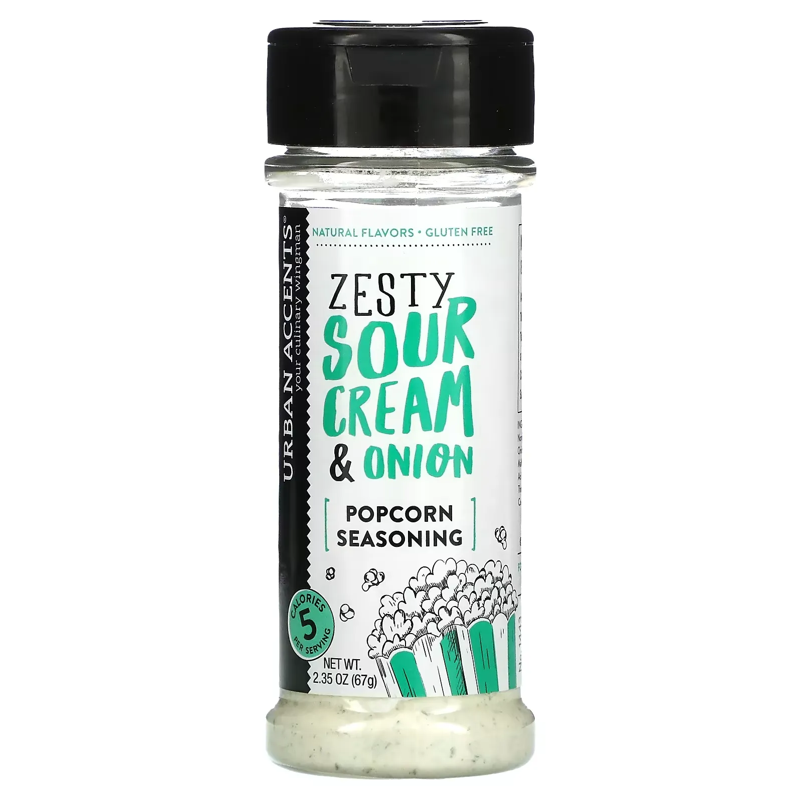 Popcorn Seasoning, Zesty Sour Cream & Onion, 2.35 oz (67 g)