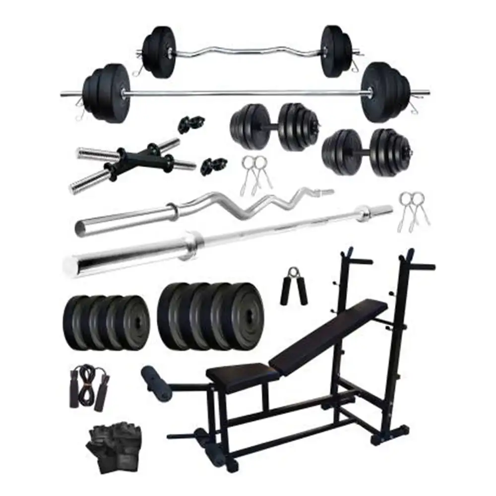 Fitmax PVC 38KG COMBO 25 WB SL Home Gym Kit