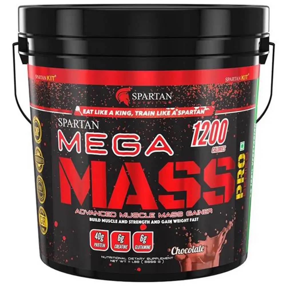 Spartan Nutrition Mega Mass Pro Series,  11 lb  Chocolate